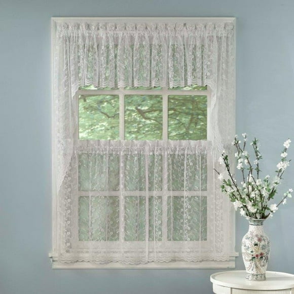 Tratamiento para cortinas Sweet Home Collection Priscilla White