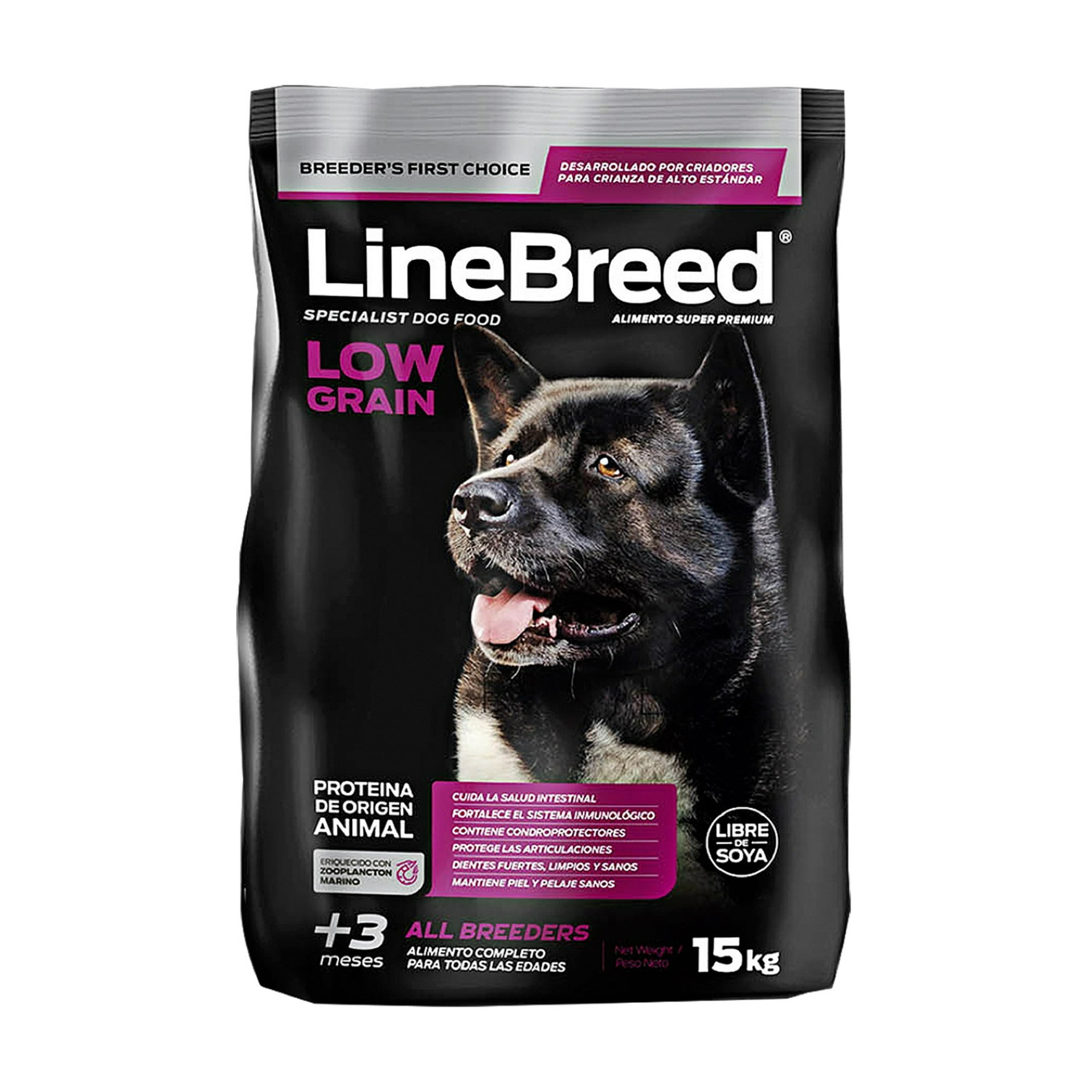 Linebreed Alimento Perro Breeder Toda Raza Cria/nutre 15kg