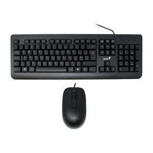 Genius - Kit Teclado Y Mouse Alambrico Usb Km-160 Negro