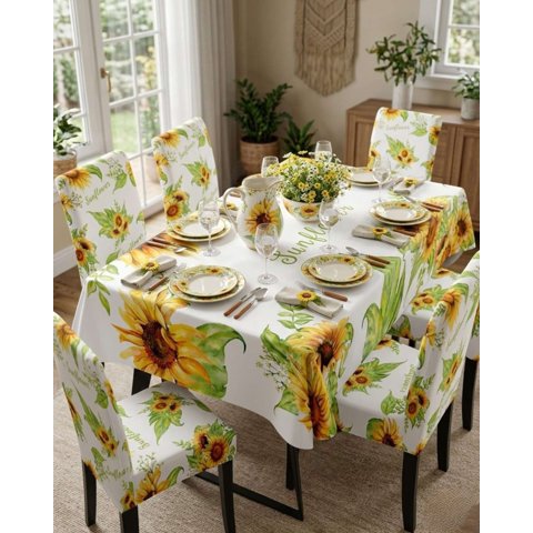 Myl Todo Hogar - Juego De Mantel Antimanchas 140X220 + 6 Fundas De Silla