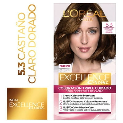 Coloración Cabello Excellence 5.3 Castaño Claro Dorado
