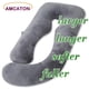thumbnail image 2 of Almohada de embarazo AMCATON en forma de U de 150 cm con funda de terciopelo, 2 of 9