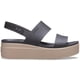 thumbnail image 4 of Sandalias con cuña Crocs Brooklyn Low Black/Mushroom para mujer, 4 of 6