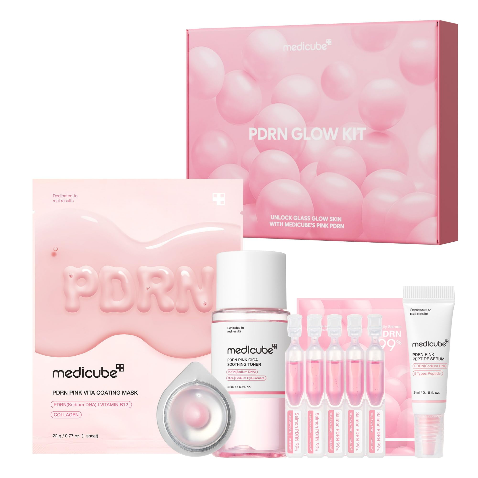 Set De Cuidado De La Piel Medicube Salmon Dna Pdrn 3 Piezas Mujer