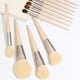 thumbnail image 4 of Juego de 12 brochas de maquillaje para corrector, sombras de ojos, mango de madera, para rostro y ojos, para mujeres y niñas., 4 of 6