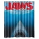 thumbnail image 1 of Cortina de ducha retro de Jaws, juego de cortina de baño con ganchos, tamaño 60 x 72 pulgadas, 1 of 3