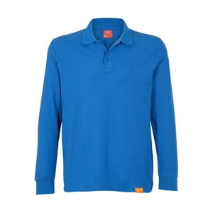 T-World - Polera Polo 60% Algodón Manga Larga Hombre Azulino