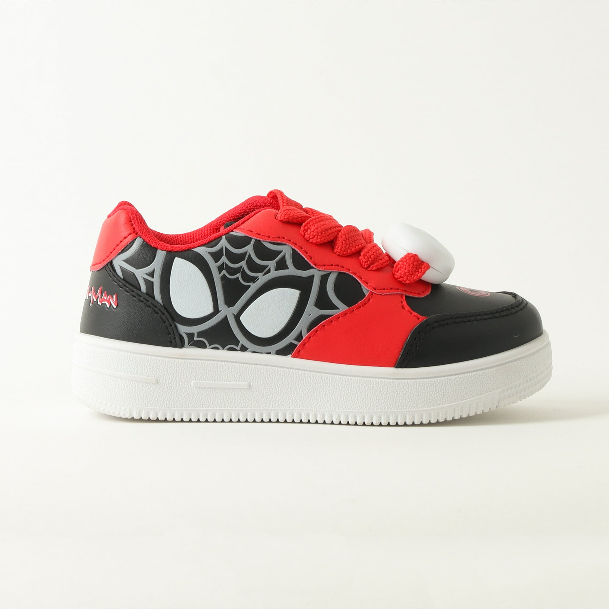 Zapatilla Con Luces Niño Spiderman Red Touch Negro Marvel
