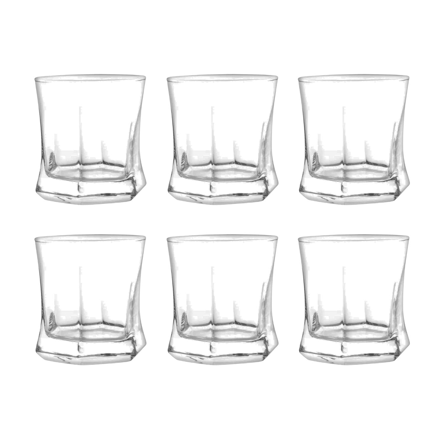 Set 6 Vasos Vivaldi Tragos Cortos Cristar 247ml