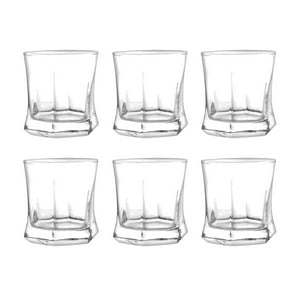 Set 6 Vasos Vivaldi Tragos Cortos Cristar 247Ml