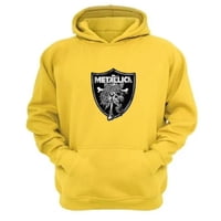 Genérico - Polerón Canguro Metallica Amarillo Talla Xs Unisex