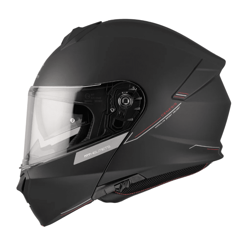 Mt Helmets - Casco Para Moto Mt Fu935sv Genesis Sv Solid A1 Negro Mate S