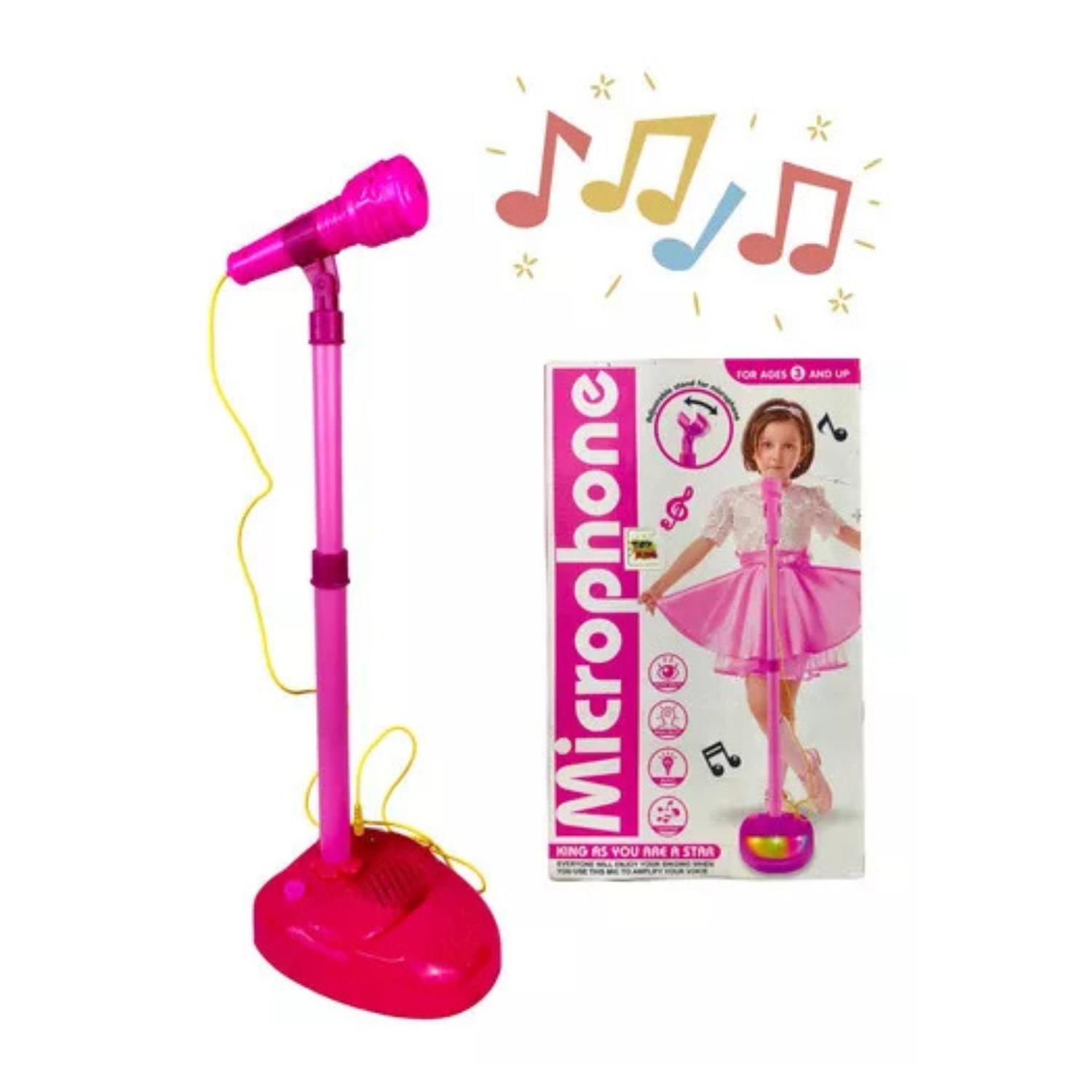Ekoi - Microfono De Pedestal De Juguetes Para Niños Rosa Talla Única