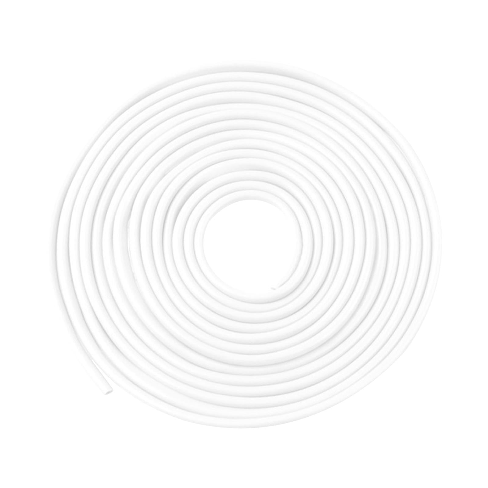 Magideal - Protector De Borde De Puerta De Coche, Tira De Sellado Universal, Protector De Arañazos Moldeado De 32,8 Pies, Goma Para Vehículos Automotrices Atv Blanco