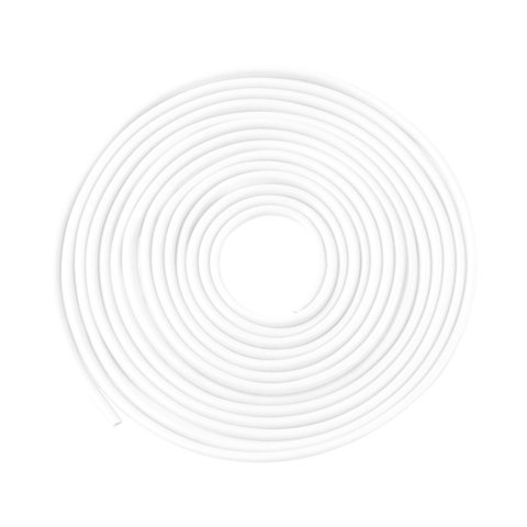 Magideal - Protector De Borde De Puerta De Coche, Tira De Sellado Universal, Protector De Arañazos Moldeado De 32,8 Pies, Goma Para Vehículos Automotrices Atv Blanco