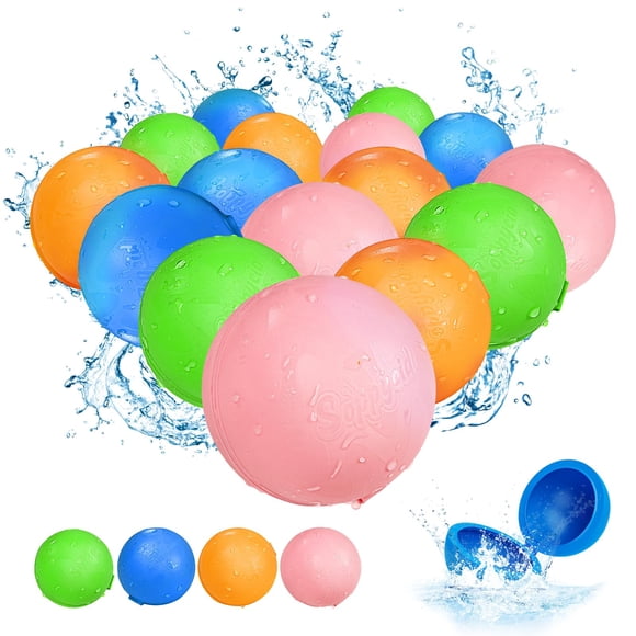 Globos de agua Smasiagon SOPPYCID magnéticos reutilizables, paquete de 16
