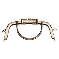 Magideal - Marco De Metal Para Bolso, Marco Para Manualidades Diy, Marco De Embrague, Cierre De Broche De Beso, Marco De Bolsa De Metal Para Bolso Hecho A Mano, Oro 235Cm