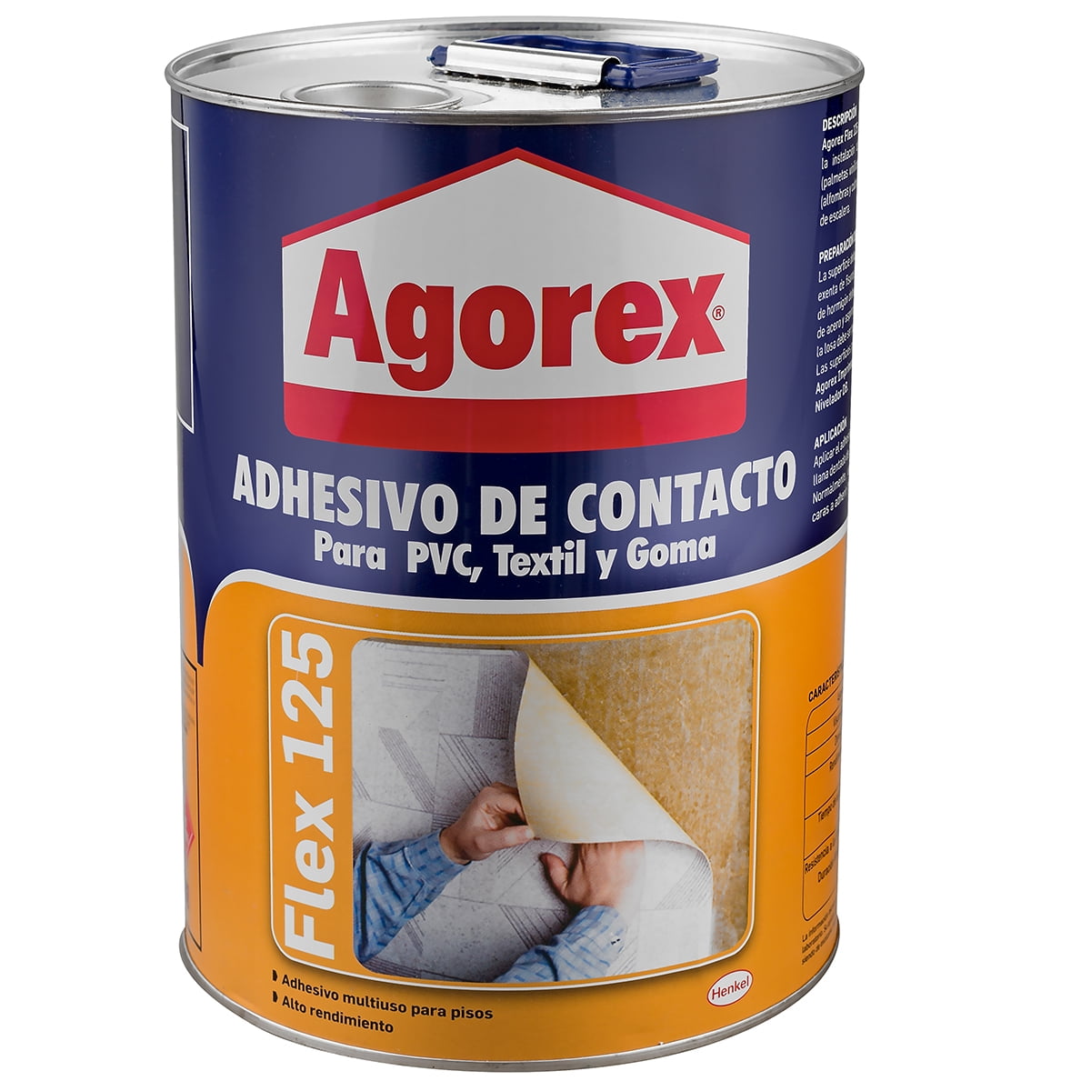 Agorex - Adhesivo De Contacto Para Pvc - Textil Y Goma 1 Galón