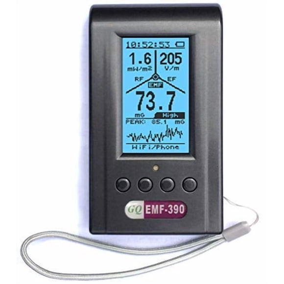 Medidor EMF GQ EMF-390 detector RF de tres campos 3 en 1