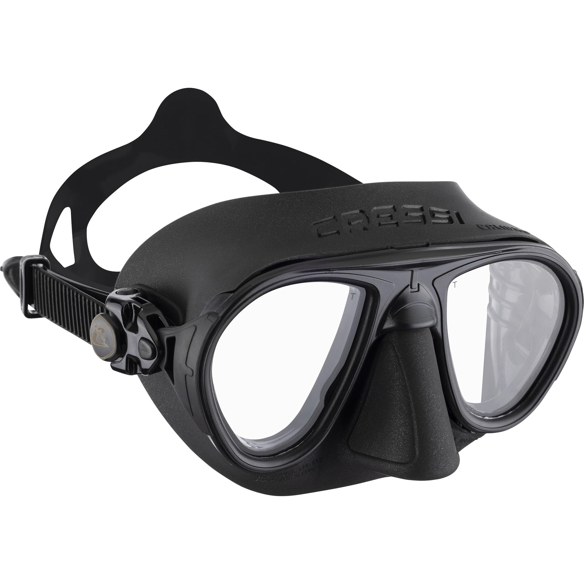 Mascarilla Cressi Calibro Negro/negra Con Sistema Fog-stop
