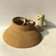 thumbnail image 4 of Sombrero de playa con visera de paja enrollable de ala ancha para mujer, plegable y plegable, con parte superior abierta, 4 of 5