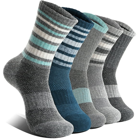 Calcetines de senderismo EBMORE de lana merino para mujer, t