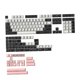 thumbnail image 3 of Kits De Teclas De 173 Teclas Para Cherry MX Switch 84/87/96/98 Negro Blanco Rosa, 3 of 5