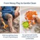 thumbnail image 4 of Esponja de Baño Dewlavelle para Niños – Tortuga y Conejito (Pack de 2), 4 of 7