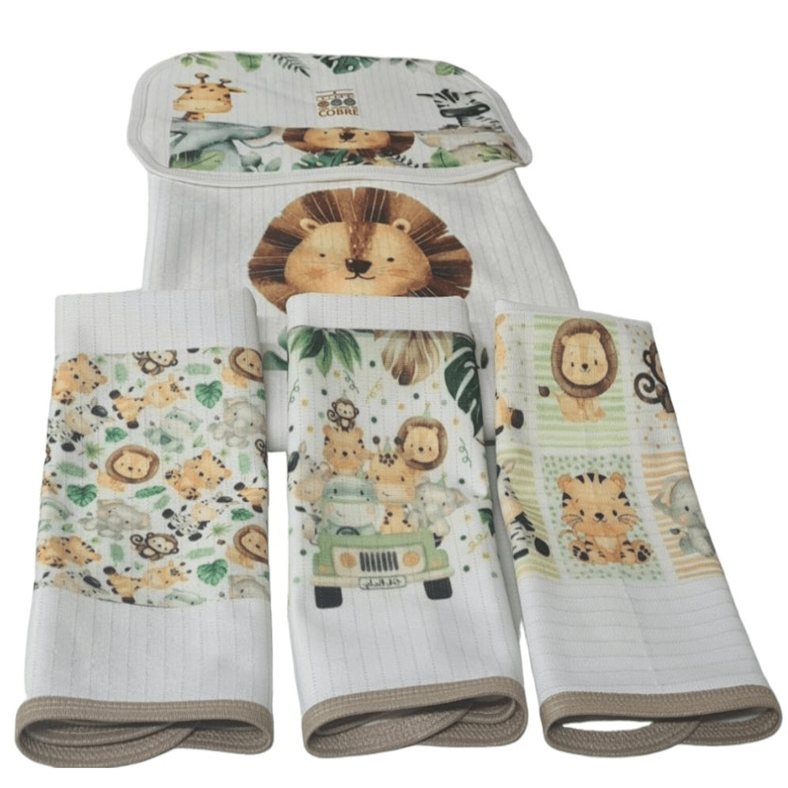 Dcobre - Manta Bebé En Cobre, Funda Cojín, Toallitas.