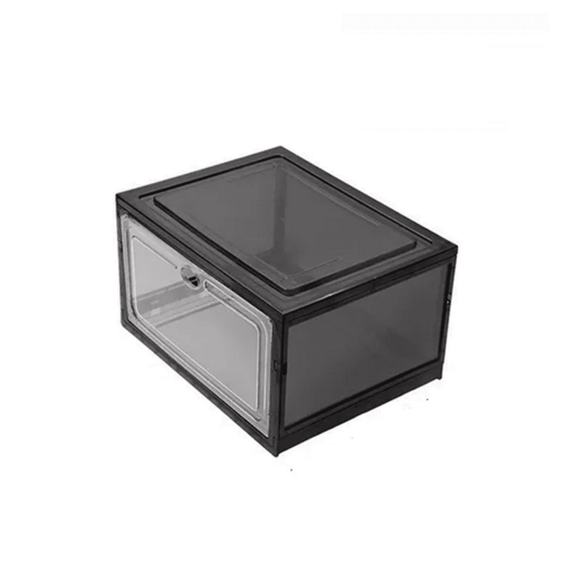 Genérico - Caja Organizadora De Zapatos Set X3 Unidad Negro