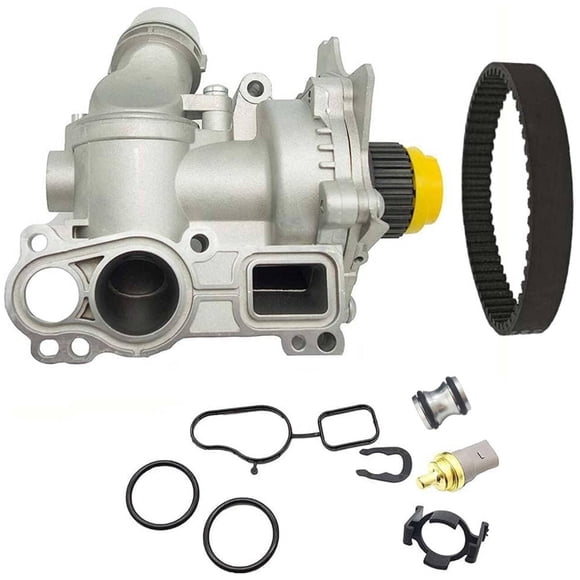 Bomba de agua de aluminio con correa para Audi A3 A4 TT VW Tiguan 2.0T TSI