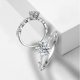 thumbnail image 4 of Anillos de Moissanita de 2 Quilates para Mujer Juego de Anillos Nupciales Color D Claridad VVS1 Anillo de Compromiso Ovalado Juegos de Anillos de Boda de Plata Esterlina 925 Talla 5-9, 4 of 9