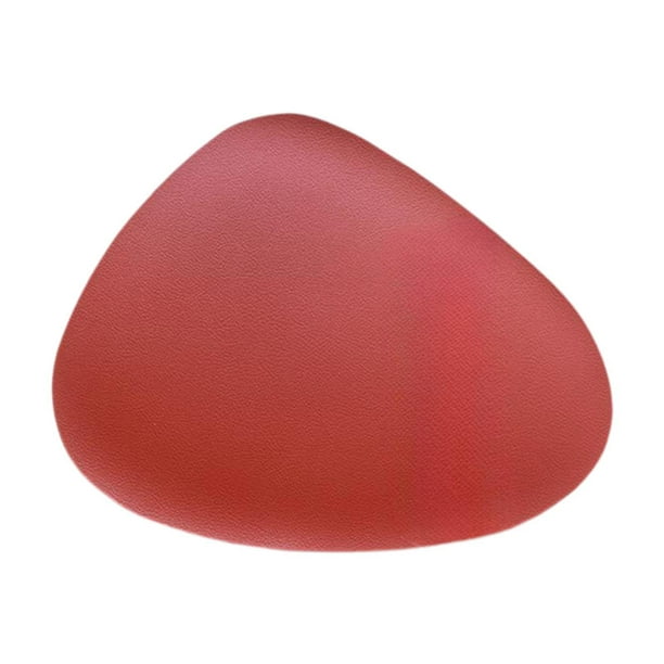 Mantel individual para platos, alfombrilla antideslizante para comidas, almohadilla lavable, resistente al calor y al aceite, posavasos nórdico para c Rojo