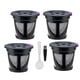 thumbnail image 3 of 4x Cápsulas De Café Reutilizables K Cups Filtro De Café Sin BPA Para K1.0 K300 K200 Negro, 3 of 5