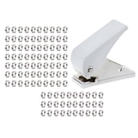 Magideal - Accesorios De De Metal Perforador De Agujero De De Dardo Portátil, Herramienta De Dardos De Perforación Manual Para Ejes De Plástico , Anillos Ponche Y 100 Anillos