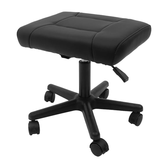 Reposapiés FONSOLUM Ajustable 40‑51 cm Negro con Ruedas