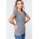 thumbnail image 2 of Top Corto de Punto Henley con Cuello en V y Manga Corta, 2 of 5