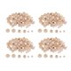 thumbnail image 1 of 880 PAQUETE TAMA?O MEDICAMENTE MADERA NATURAL DE MADERA DE MADERA AJUSTE AGUJERO PODER SOBRE SPACER BEADS, 1 of 5