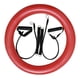 thumbnail image 1 of Bandas Inflables De La Resistencia De La Base Del Tenedor De La Estabilidad De La Silla De La Bola De La Yoga Rojo, 1 of 5