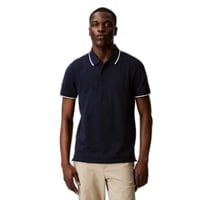 Camisa Polo Calvin Klein Para Hombre En Piqué Stretch Azul Zafiro Oscuro