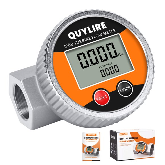 Medidor de Flujo de Combustible QUYLIRE 3/4" Agua/Diésel/Gasolina