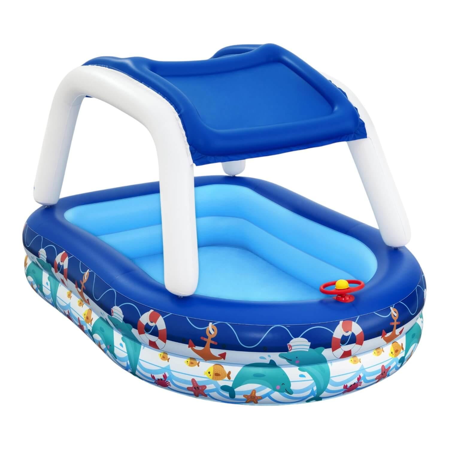 Bestway - Piscina Inflable Con Toldo 2.13m X 1.55m X 1.32m