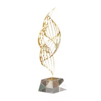 Magideal - Estatua De Metal De Arte Abstracto Para Decoración Del Hogar, Centro De Mesa Único, Figura, Escultura, Decoración De Escritorio Para Dormitorio, Estan Pequeño Claro