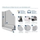 thumbnail image 4 of Ventana Termopanel Pvc Corredera Blanca 121x100cm Dvp, 4 of 5