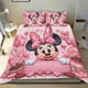 thumbnail image 1 of Minnie Mouse Conjunto de sábanas temático, trío de piezas, cómodo y amigable con la piel, diseño único, regalo de decoración para el hogar para familiares, amigos y fans, 90 cm * 190 cm, 1 of 6