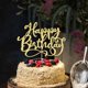 thumbnail image 5 of Adorno para Pastel "Feliz Cumpleaños" con Purpurina Dorada Yetxel, 5 of 8