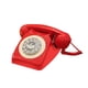 thumbnail image 5 of Teléfono Fijo Con Dial Giratorio Comedor Sala De Estar Teléfono Fijo Con Cable Rojo, 5 of 5