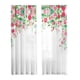 thumbnail image 4 of 2 Cortinas Transparentes Blancas Florales Con Filtro De Luz Para Sala De Estar, Ventana De Hotel, 132 Cm X 213 Cm, 4 of 5