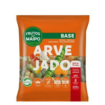 Base Para Cocinar Arvejado Congelado 400 G Frutos Del Maipo
