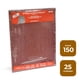 thumbnail image 1 of Lija Papel Kraft - Madera - (Pack 25) Grano 150 - Isesa, 1 of 2